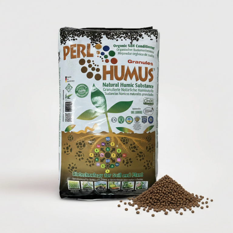 Bag of Perl Humus on a white background