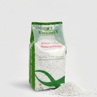 Bag of Desert Energy Natural Perlite on a white background